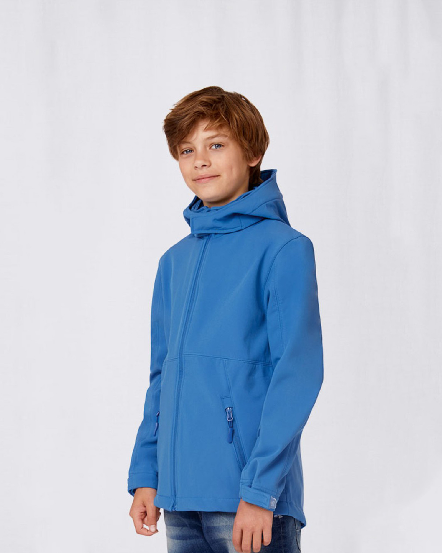 Softshell Jas Kinder B&C Hooded