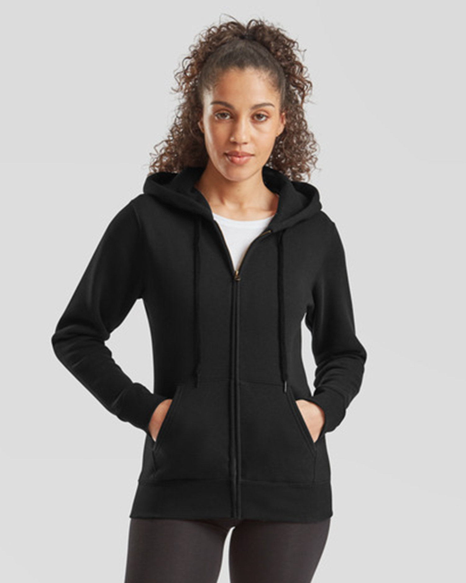 Sweater dames Fruit Hooded Lady-fit Zip